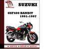 Thumbnail Suzuki GSF400 Bandit 1991 1992 1993 1997 Workshop Service Repair Manual Pdf Download