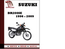 Thumbnail Suzuki DR200SE 1996 1997 1998 1999 2000 2001 2002 2003 2004 2005 2006 2007 2008 2009 Workshop Service Repair Manual Pdf Download