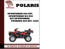 Thumbnail Polaris Sportsman 800 EFI Sportsman X2 800 EFI Sportsman Touring 800 EFI  2009 Workshop Service Repair Manual Pdf Download