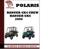 Thumbnail Polaris Ranger 4x4 Crew 2009 Ranger 6x6 2009 Workshop Service Repair Manual Pdf Download
