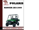 Thumbnail Polaris Ranger 2x4 2009 Workshop Service Repair Manual Pdf Download