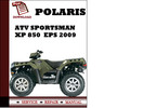 Thumbnail Polaris ATV Sportsman XP 850 XP 850 EPS 2009 Workshop Service Repair Manual Pdf Download