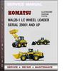 Thumbnail Komatsu WAl20-1 LC WHEEL LOADER Serial 20001 and up Factory Service Repair Manual Download Pdf Thumbnail Komatsu WAl20-1 LC WHEEL LOADER Serial 20001 and up Factory Service Repair Manual Download Pdf