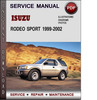 Thumbnail Isuzu Rodeo Sport 1999-2002 Factory Service Repair Manual Download Pdf