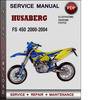 Thumbnail Husaberg FS 450 2000-2004 Factory Service Repair Manual Download Pdf