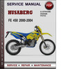 Thumbnail Husaberg FE 450 2000-2004 Factory Service Repair Manual Download Pdf