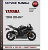 Thumbnail Yamaha YZFR6 2000-2007 Factory Service Repair Manual Download Pdf