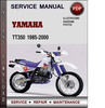 Thumbnail Yamaha TT350 1985-2000 Factory Service Repair Manual Download Pdf Thumbnail Yamaha TT350 1985-2000 Factory Service Repair Manual Download Pdf