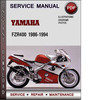 Thumbnail Yamaha FZR400 1986-1994 Factory Service Repair Manual Download Pdf