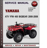 Thumbnail Yamaha ATV YFM 400 Bigbear 2000-2008 Factory Service Repair Manual Download Pdf