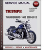 Thumbnail Triumph Thunderbird 1600 2009-2012 Factory Service Repair Manual Download Pdf