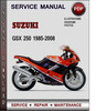 Thumbnail Suzuki GSX 250 1985-2008 Factory Service Repair Manual Download Pdf