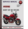 Thumbnail Suzuki Bandit GSF 600 1995-2005 Factory Service Repair Manual Download Pdf