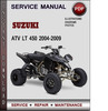 Thumbnail Suzuki ATV LT 450 2004-2009 Factory Service Repair Manual Download Pdf Thumbnail Suzuki ATV LT 450 2004-2009 Factory Service Repair Manual Download Pdf