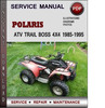Thumbnail Polaris ATV Trail Boss 4x4 1985-1995 Factory Service Repair Manual Download Pdf