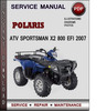 Thumbnail Polaris ATV Sportsman X2 800 EFI 2007 Factory Service Repair Manual Download Pdf Thumbnail Polaris ATV Sportsman X2 800 EFI 2007 Factory Service Repair Manual Download Pdf
