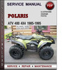 Thumbnail Polaris ATV 400 4x4 1985-1995 Factory Service Repair Manual Download Pdf