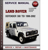 Thumbnail Land Rover Defender 300 Tdi 1996-2002 Factory Service Repair Manual Download Pdf