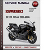 Thumbnail Kawasaki ZX12R Ninja 2000-2006 Factory Service Repair Manual Download Pdf