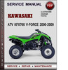 Thumbnail Kawasaki ATV KFX700 V-Force 2000-2009 Factory Service Repair Manual Download Pdf