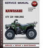 Thumbnail Kawasaki ATV 220 1988-2002 Factory Service Repair Manual Download Pdf