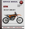 Thumbnail KTM 350 SX-F 2006-2011 Factory Service Repair Manual Download Pdf