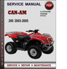 Thumbnail Can-Am 200 2003-2005 Factory Service Repair Manual PDF