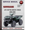 Thumbnail Kawasaki ATV KVF750 Brute Force 2000-2009 Factory Service Repair Manual Download PDF