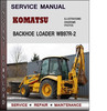 Thumbnail Komatsu Backhoe Loader WB97R-2 Serial 97F20001 Factory Service Repair Manual Download PDF