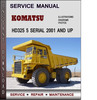 Thumbnail Komatsu HD325 5 Serial 2001 and up Factory Service Repair Manual Download PDF