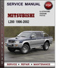 Thumbnail Mitsubishi L200 1996-2002 Factory Service Repair Manual Download Pdf Thumbnail Mitsubishi L200 1996-2002 Factory Service Repair Manual Download Pdf