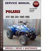 Thumbnail Polaris ATV 300 2x4 1985-1995 Factory Service Repair Manual Download Pdf