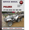 Thumbnail Polaris ATV Big Boss 4x6 1985-1995 Factory Service Repair Manual Download Pdf