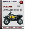Thumbnail Polaris ATV Trail Boss 2W 1985-1995 Factory Service Repair Manual Download Pdf