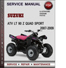 Thumbnail Suzuki ATV LT 90 Z Quad Sport 2007-2009 Factory Service Repair Manual Download Pdf
