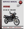 Thumbnail Suzuki DR 650 SE 1996-2009 Factory Service Repair Manual Download Pdf