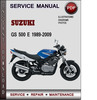 Thumbnail Suzuki GS 500 E 1989-2009 Factory Service Repair Manual Download Pdf