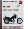 Thumbnail Suzuki LS 650 Savage 1986-2009 Factory Service Repair Manual Download Pdf