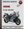 Thumbnail Suzuki SV 650 1999-2009 Factory Service Repair Manual Download Pdf Thumbnail Suzuki SV 650 1999-2009 Factory Service Repair Manual Download Pdf