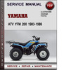 Thumbnail Yamaha ATV YFM 200 1983-1986 Factory Service Repair Manual Download Pdf
