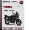 Thumbnail Yamaha TDM900 2000-2007 Factory Service Repair Manual Download PDF