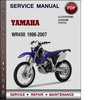 Thumbnail Yamaha WR450 1998-2007 Factory Service Repair Manual Download PDF