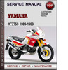 Thumbnail Yamaha XTZ750 1989-1999 Factory Service Repair Manual Download PDF