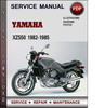 Thumbnail Yamaha XZ550 1982-1985 Factory Service Repair Manual Download PDF