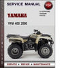 Thumbnail Yamaha YFM 400 2000 Factory Service Repair Manual Download PDF