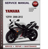 Thumbnail Yamaha YZFR1 2000-2012 Factory Service Repair Manual Download PDF