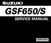Thumbnail 2006 Suzuki GSF650 GSF650S Service Repair Manual Download Thumbnail 2006 Suzuki GSF650 GSF650S Service Repair Manual Download