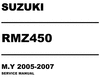 Thumbnail 2006 Suzuki RMZ450 Service Repair Manual Download Thumbnail 2006 Suzuki RMZ450 Service Repair Manual Download