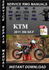 Thumbnail 2011 KTM 350 SX-F Service Repair Manual Download