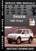 Thumbnail 2000 Isuzu Rodeo Service Repair Manual Download Thumbnail 2000 Isuzu Rodeo Service Repair Manual Download